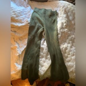 aerie waffle knit flare pants